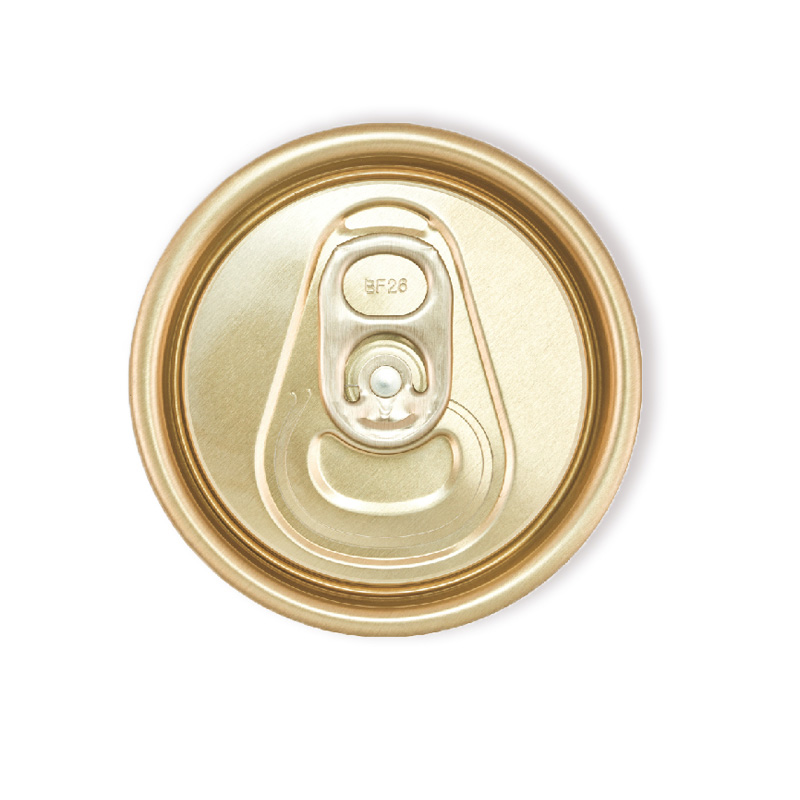 Aluminio Stay on Tab SOT Can End para lata de bebida Light Gold