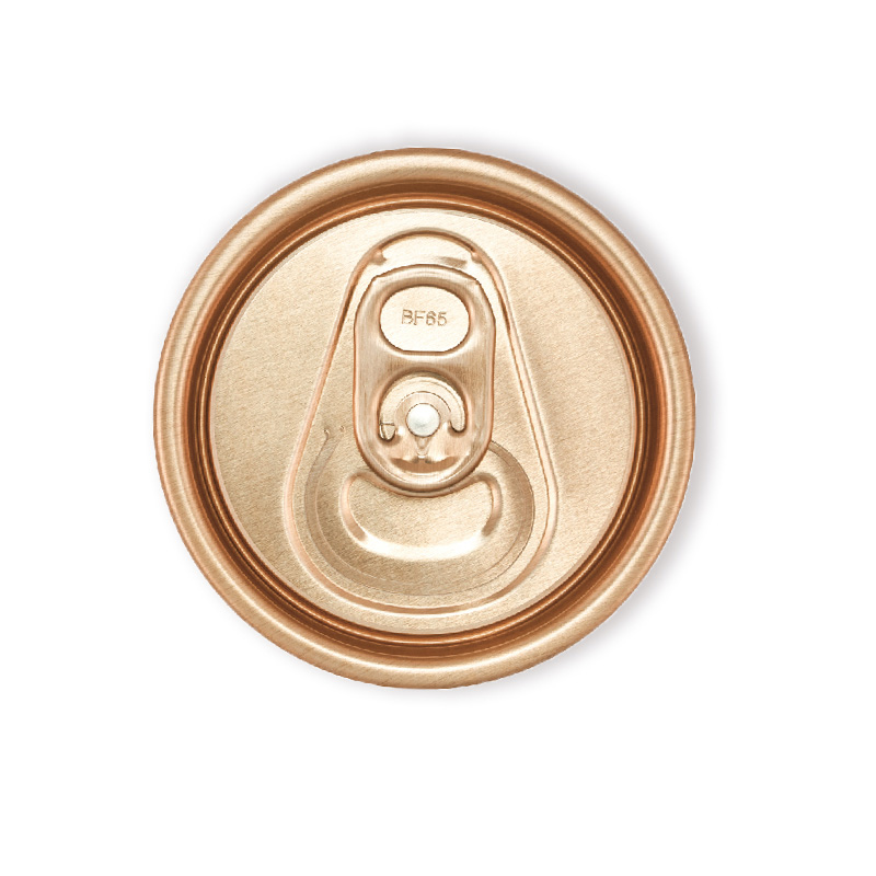 Aluminio 202 Dia CDL SOT Tapa de lata fácil de abrir para lata de bebida Oro rosa